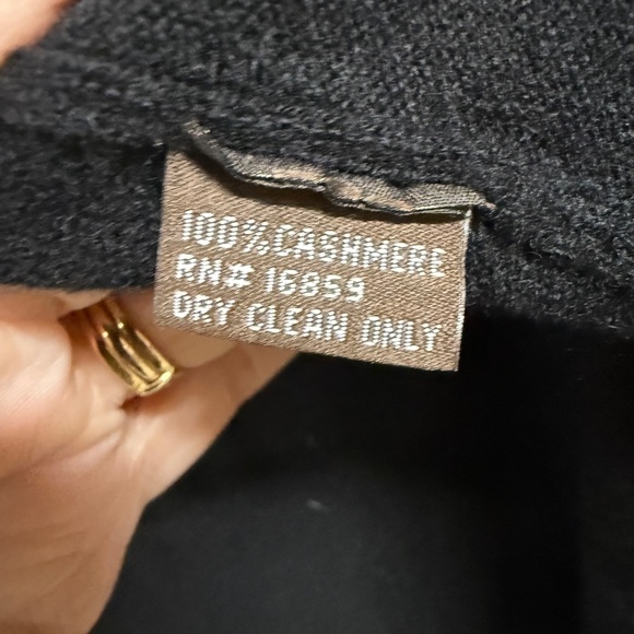 J. McLaughlin 100% Cashmere open front cardigan, Black, XS - Picture 3 of 4